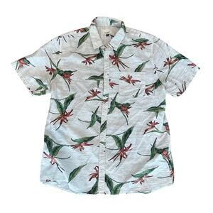 CIVIL SOCIETY Men's Summer Floral  Button Up Shirt Size L